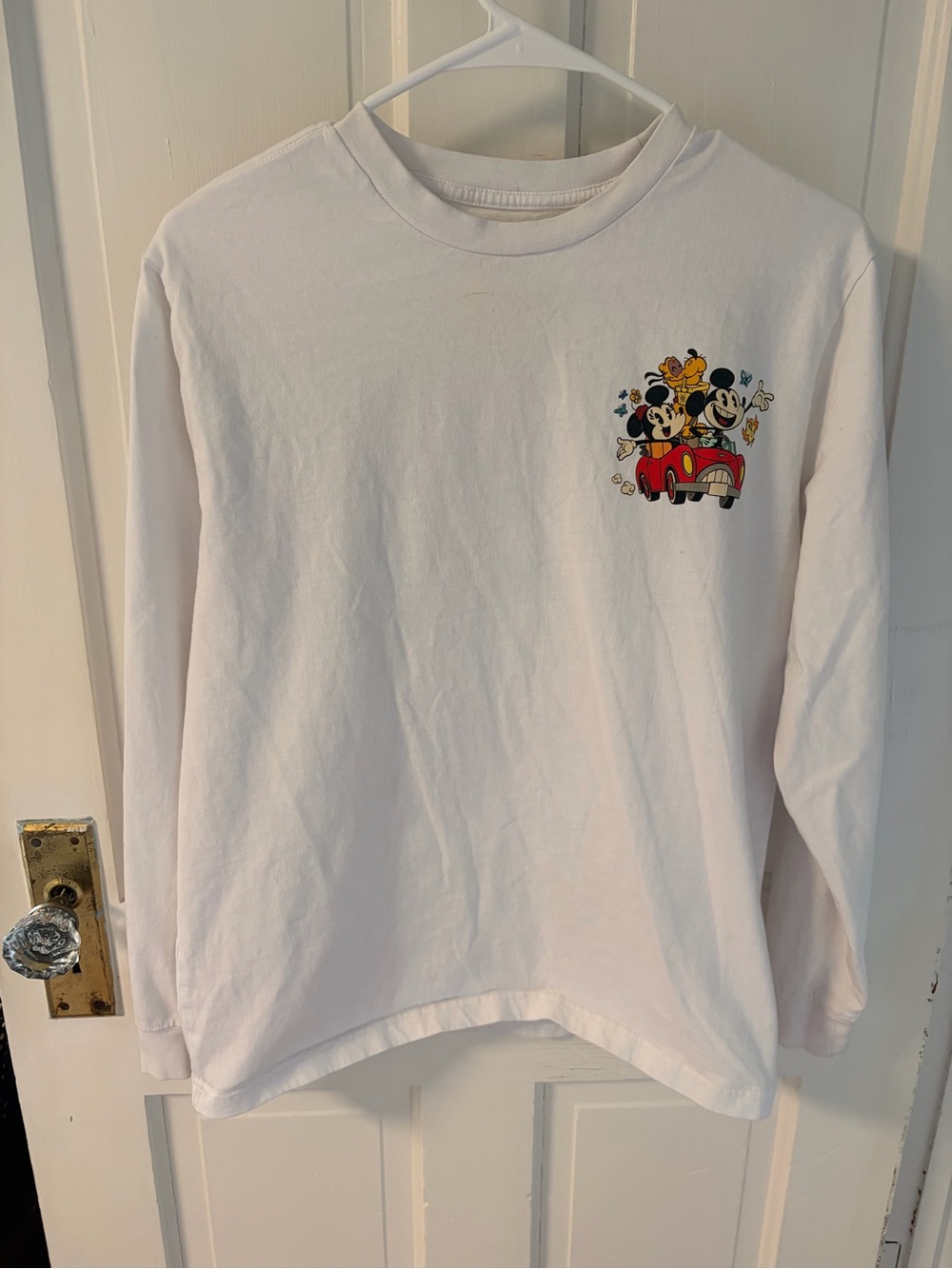 White Long-Sleeve Runaway Railway Hollywood studios Graphic Tee